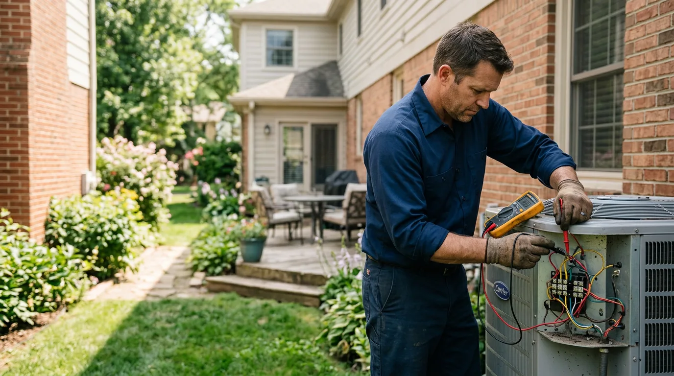 HVAC technician working near Milton, ND